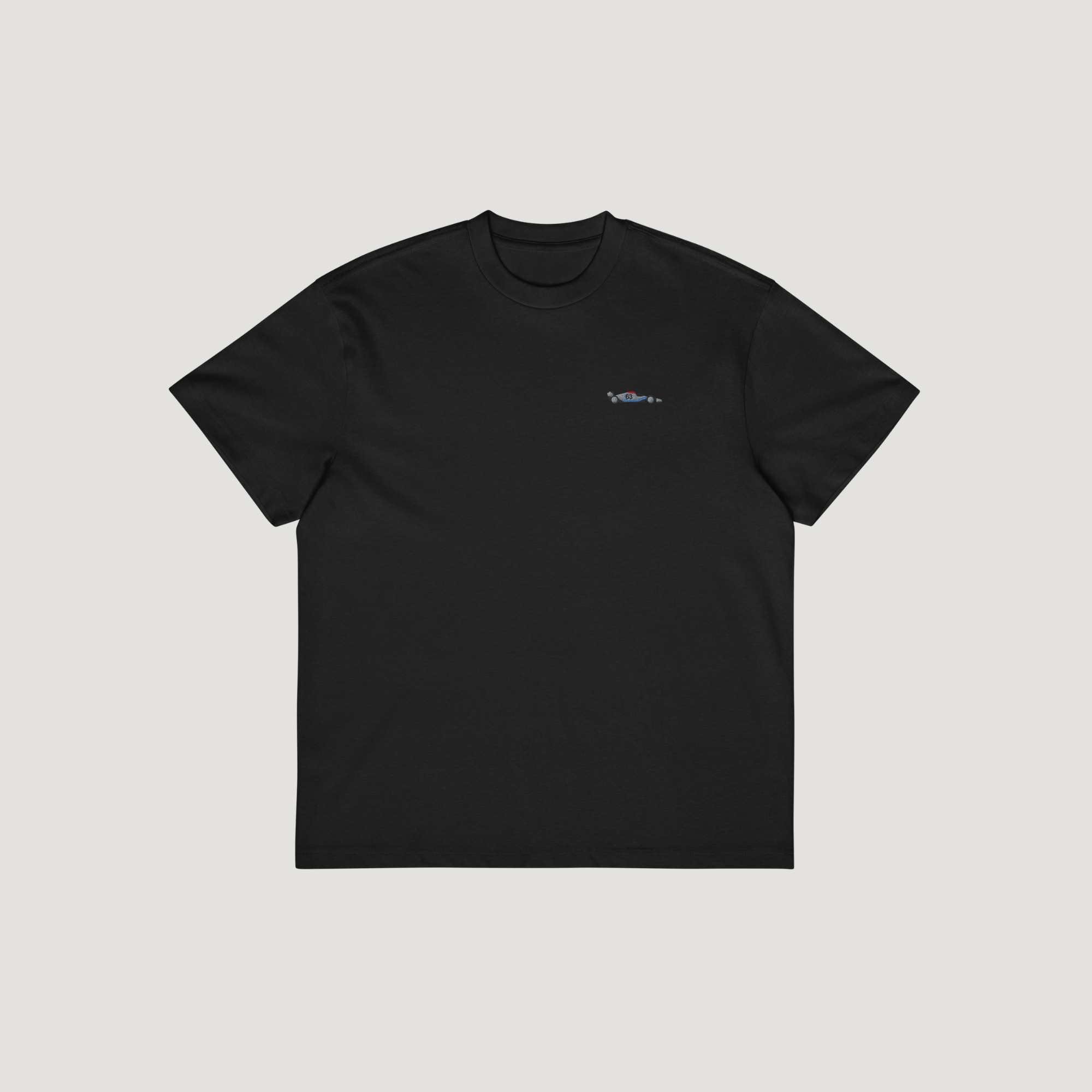 Russell Embroidered F1 Car T-Shirt - Black