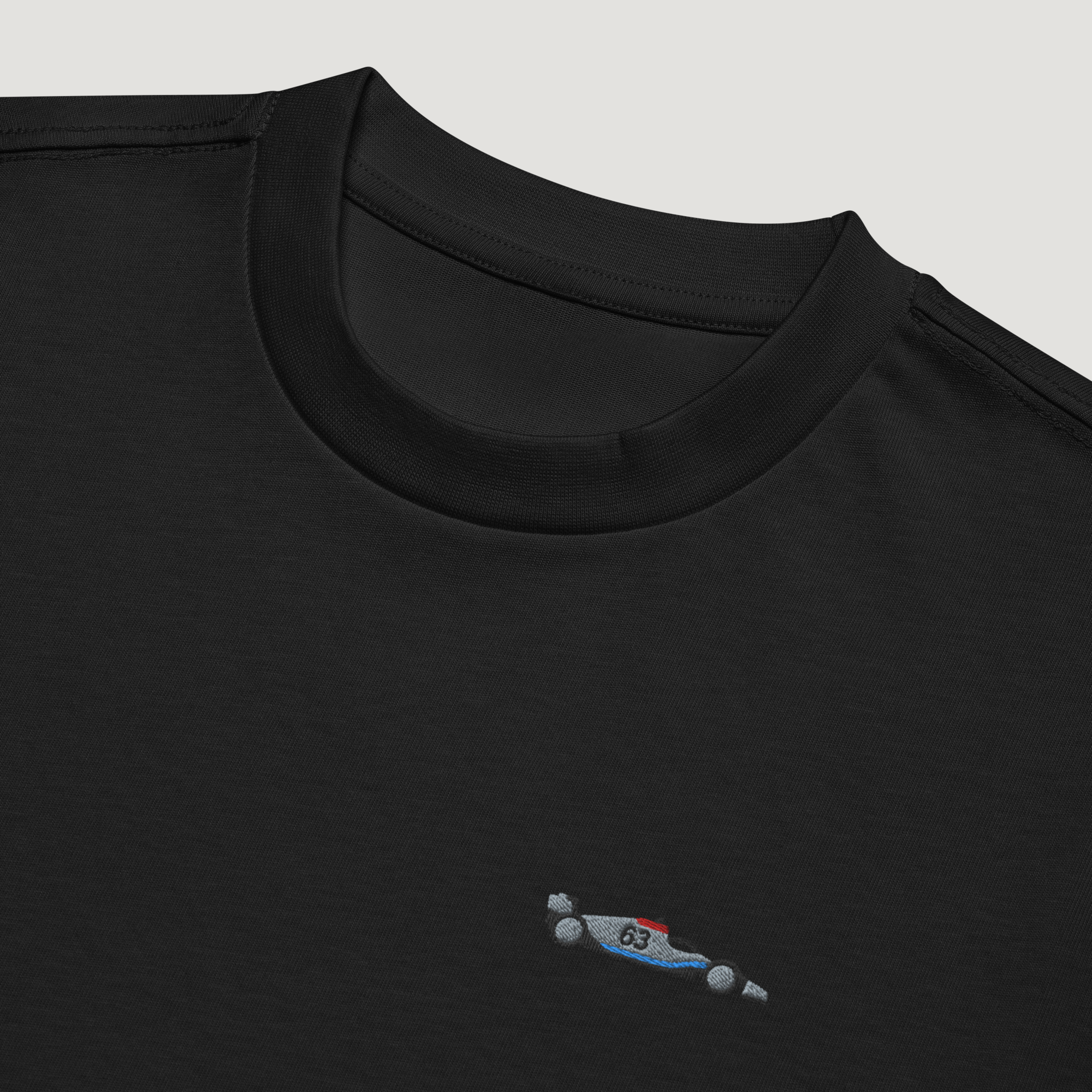 Russell Embroidered F1 Car T-Shirt - Black