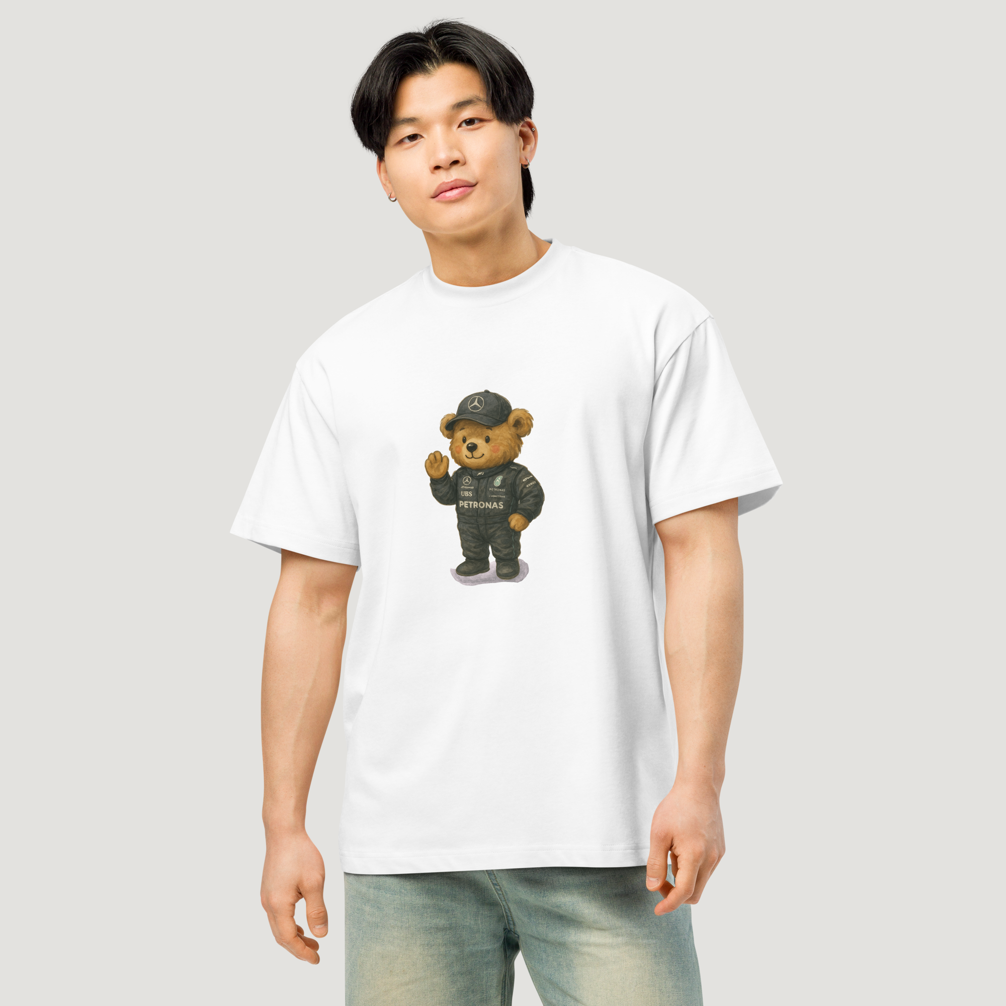 Mercedes Bear T-Shirt - White
