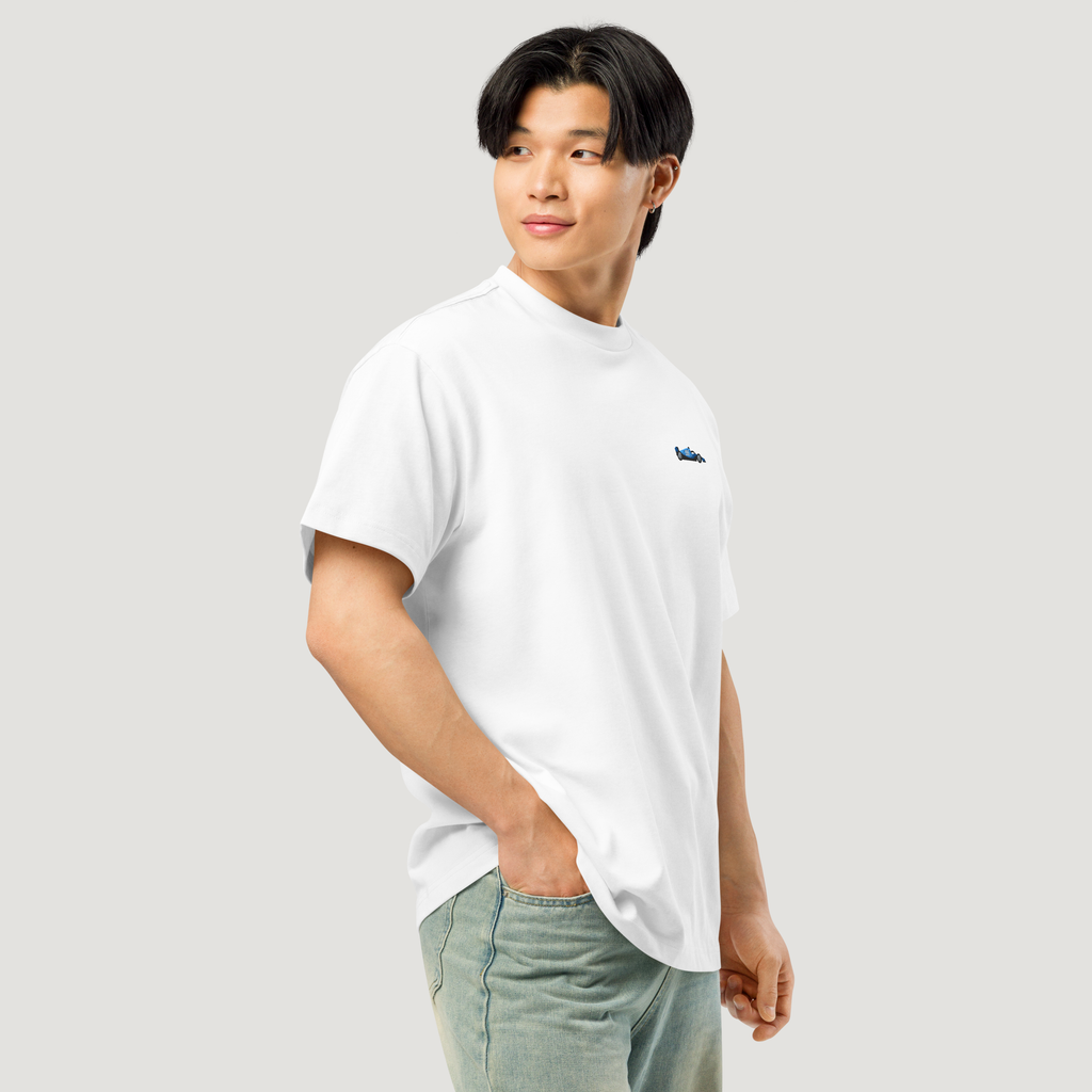 Sainz Embroidered F1 Car T-Shirt - White