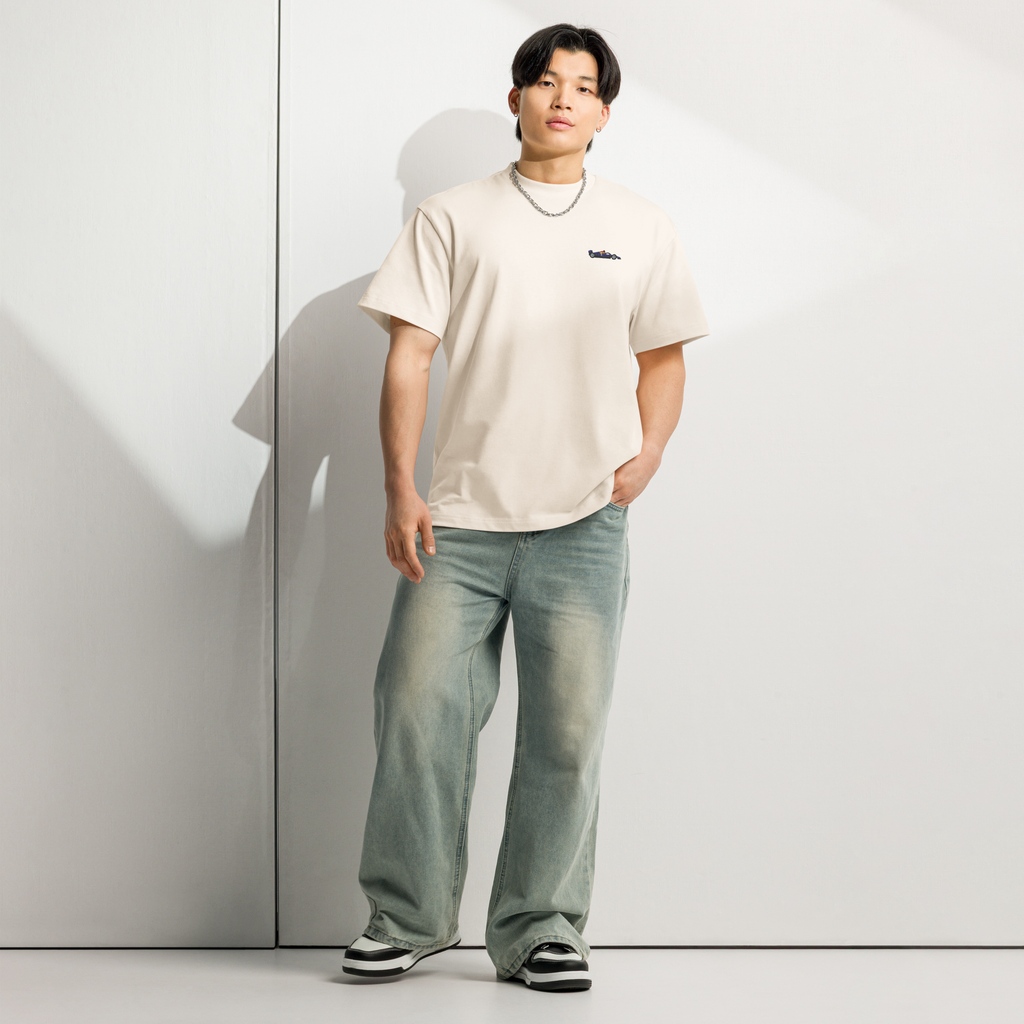 Max Embroidered F1 Car T-Shirt - Beige