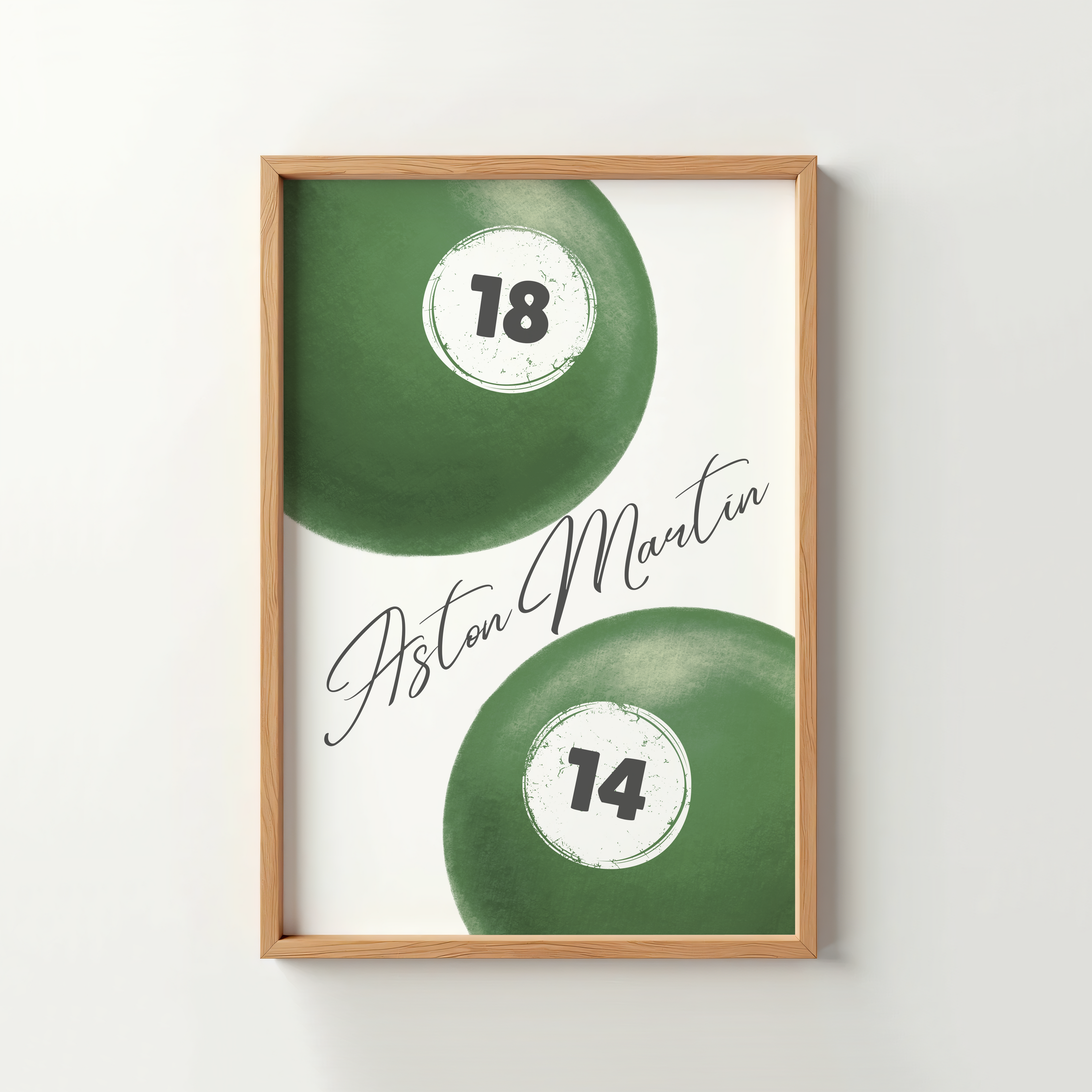 Aston Martin 8-Ball Poster