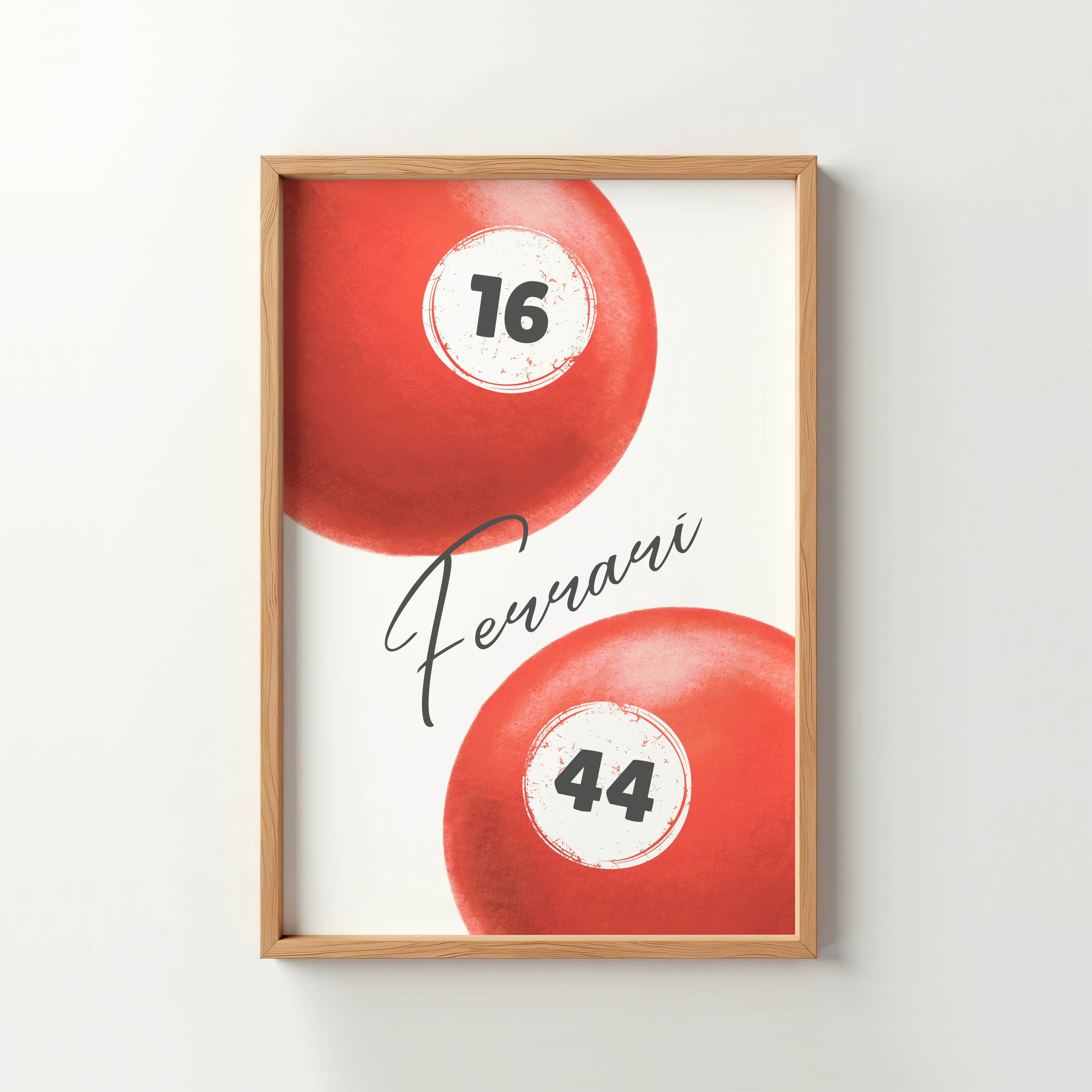Ferrari 8-Ball Poster