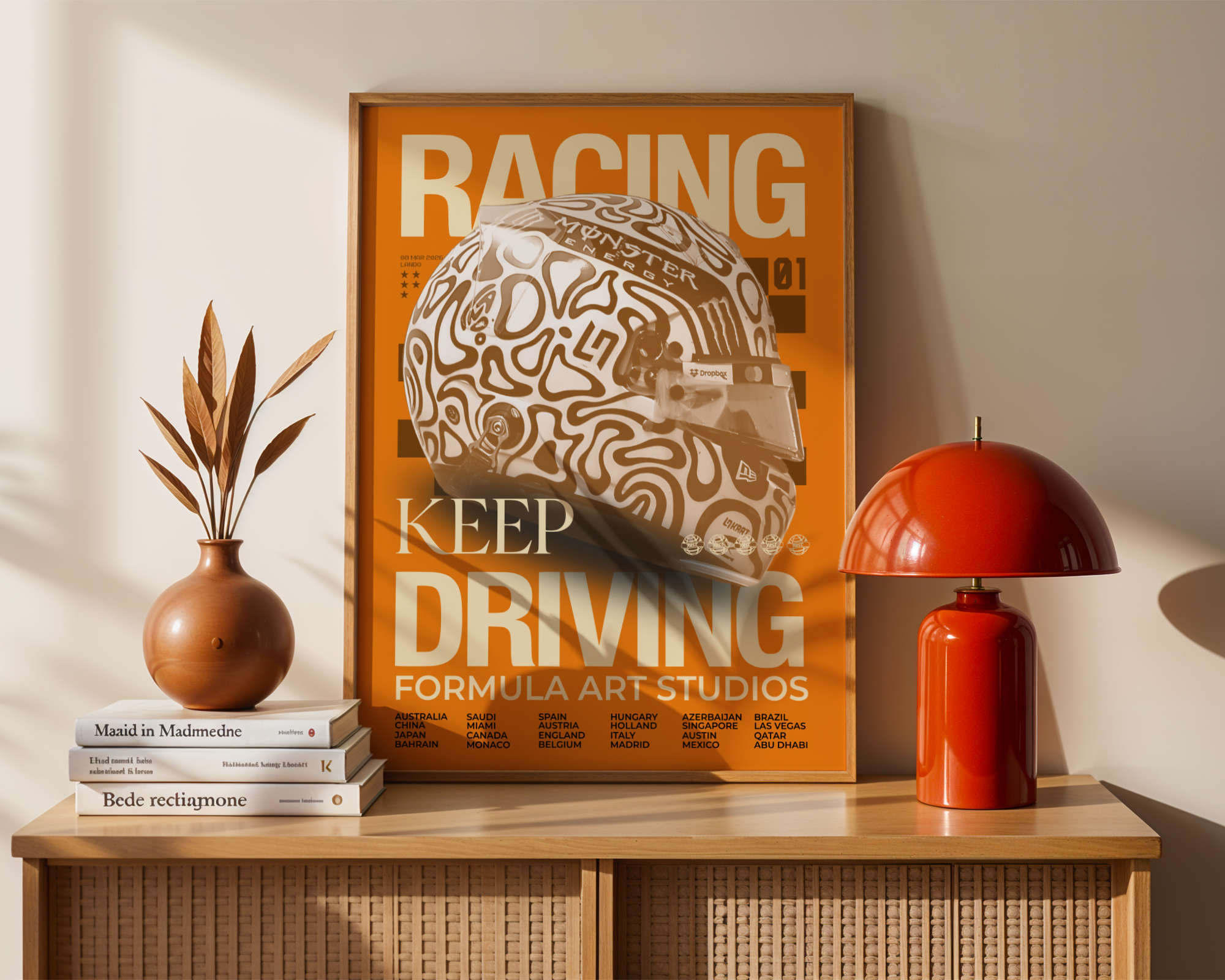 Norris Magazine Poster - Papaya