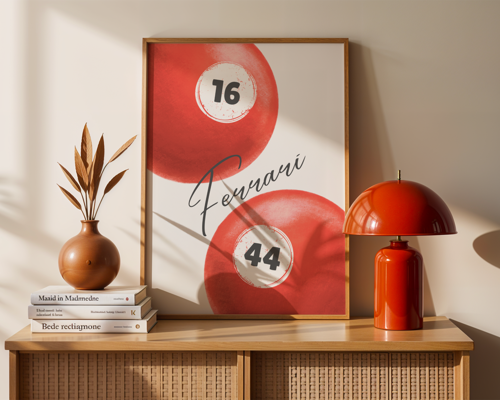 Ferrari 8-Ball Poster