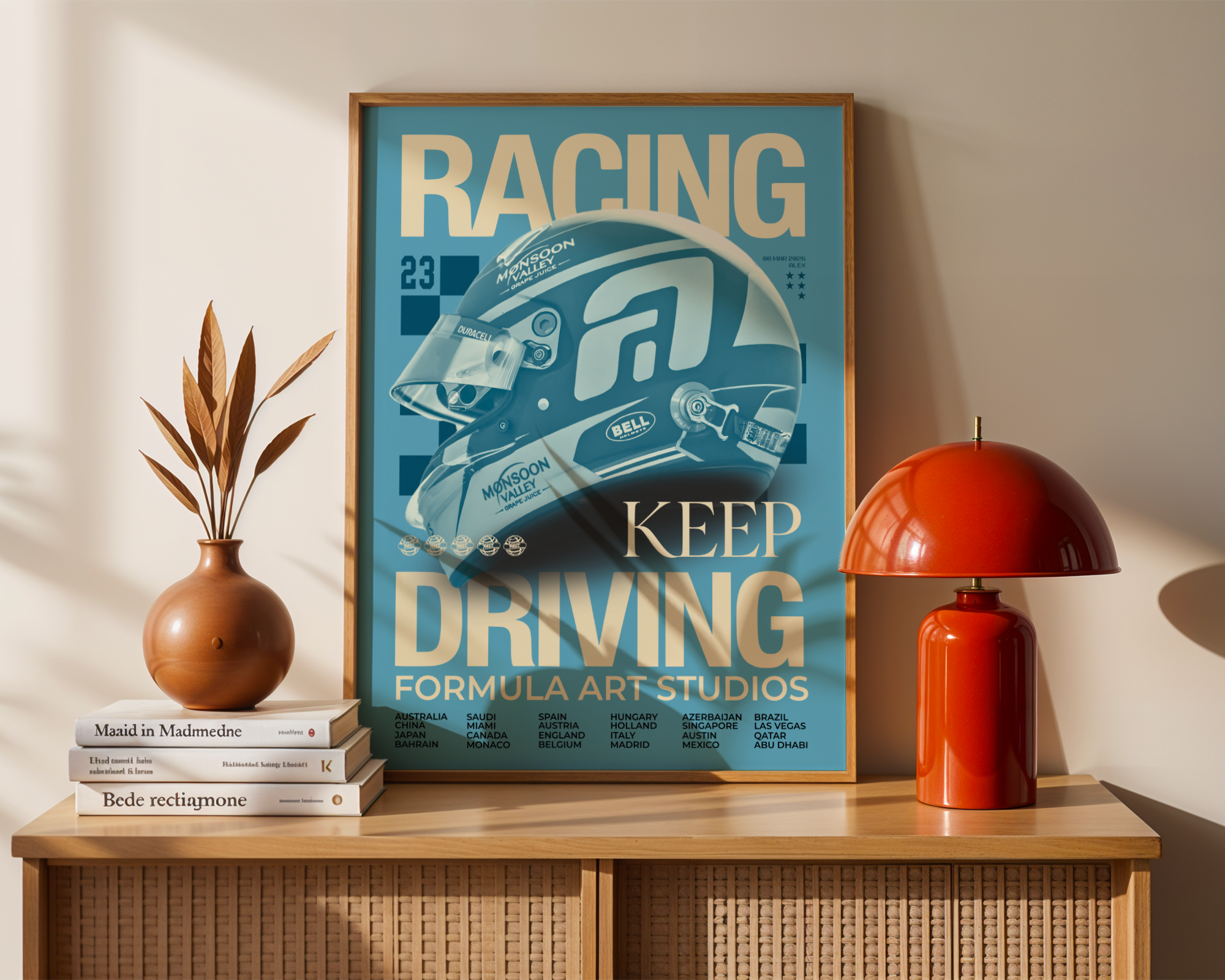 Albon Magazine Poster - Blue