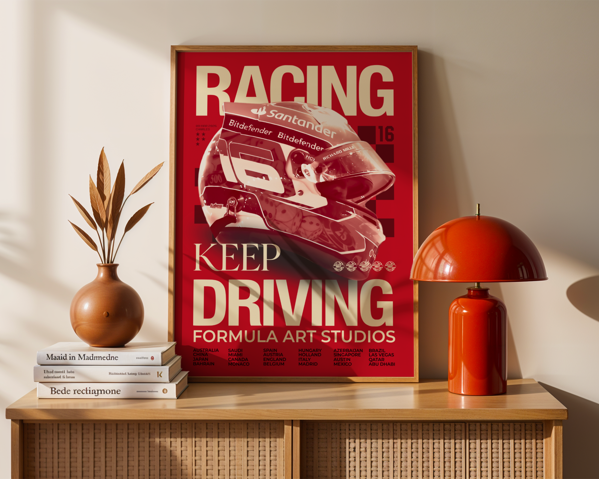 Leclerc Magazine Poster - Red