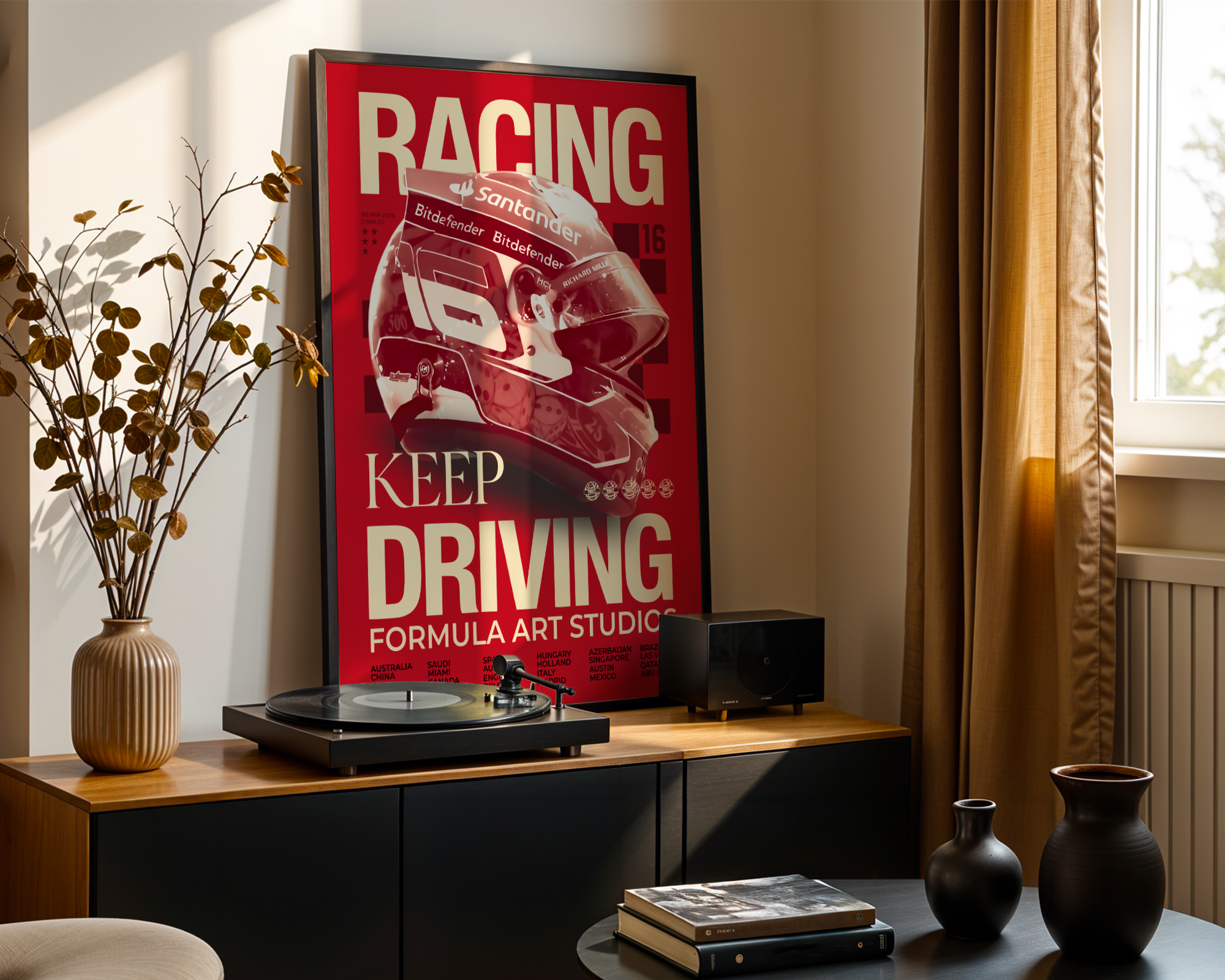 Leclerc Magazine Poster - Red