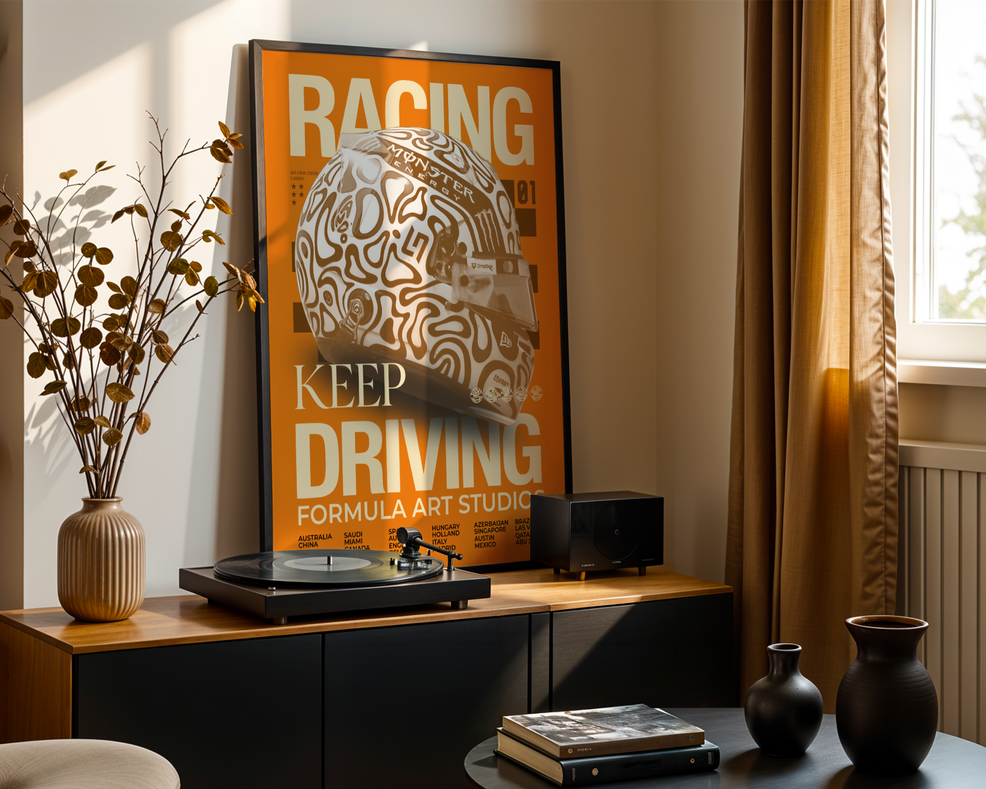 Norris Magazine Poster - Papaya