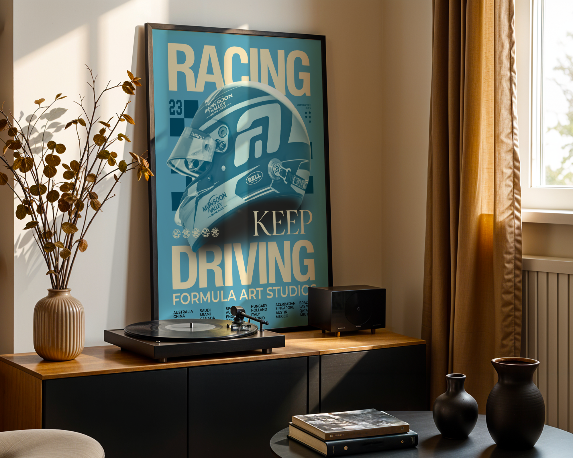 Albon Magazine Poster - Blue