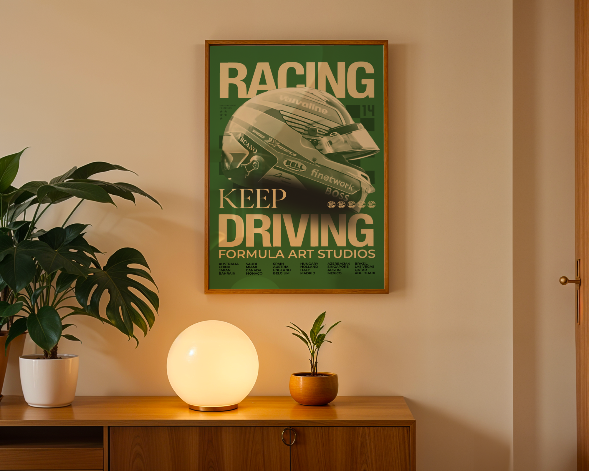 Alonso Magazine Poster - Green