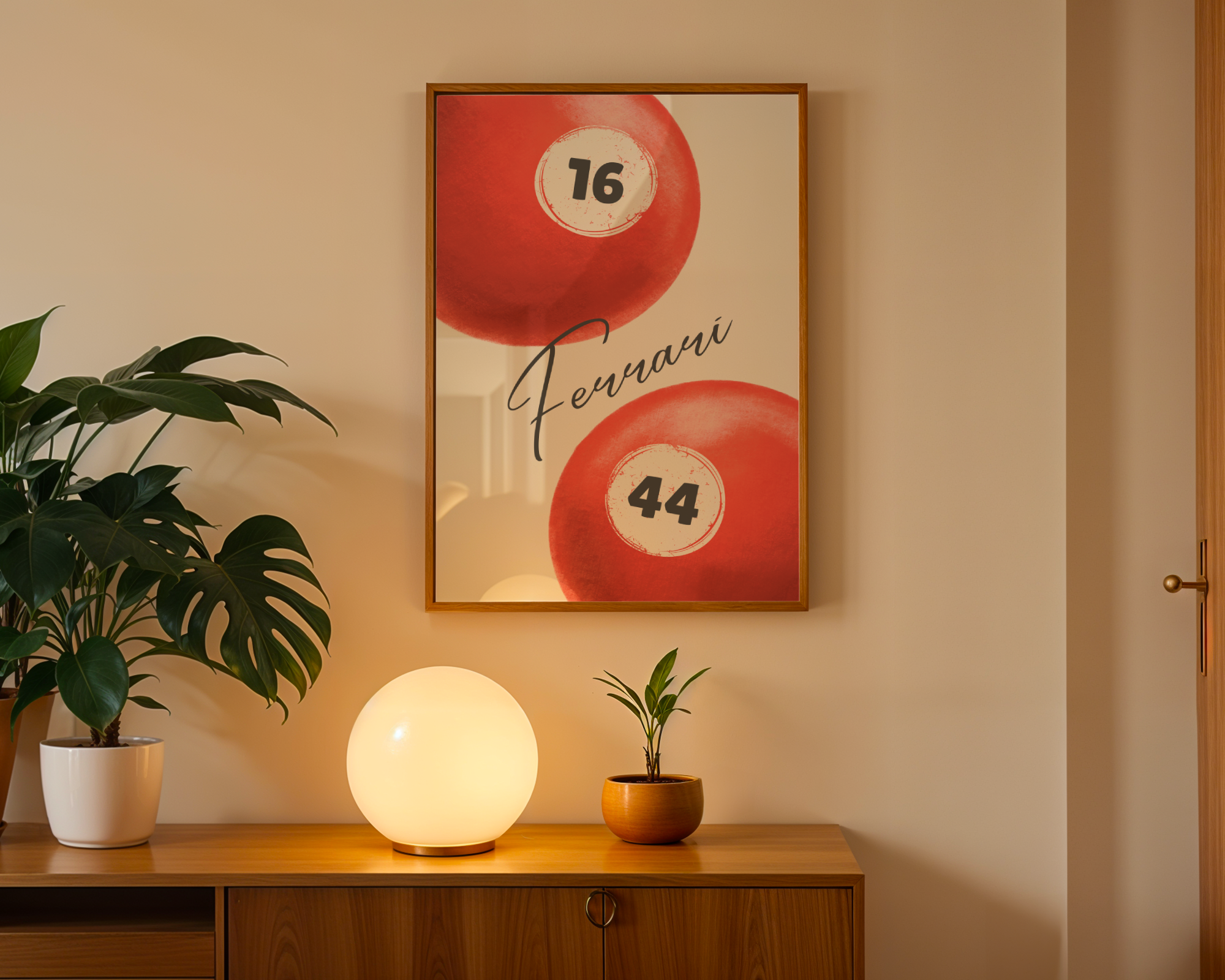 Ferrari 8-Ball Poster