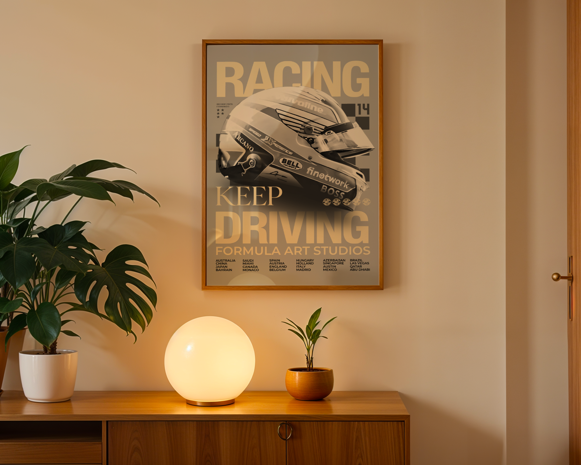 Alonso Magazine Poster - Gray