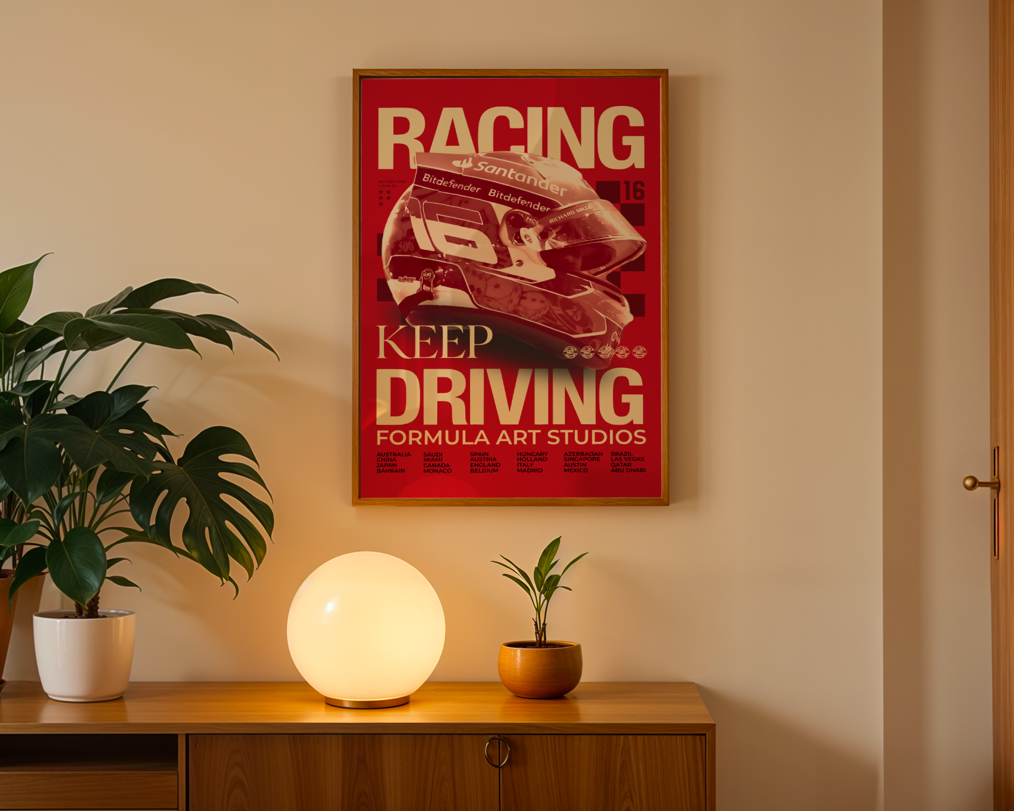 Leclerc Magazine Poster - Red