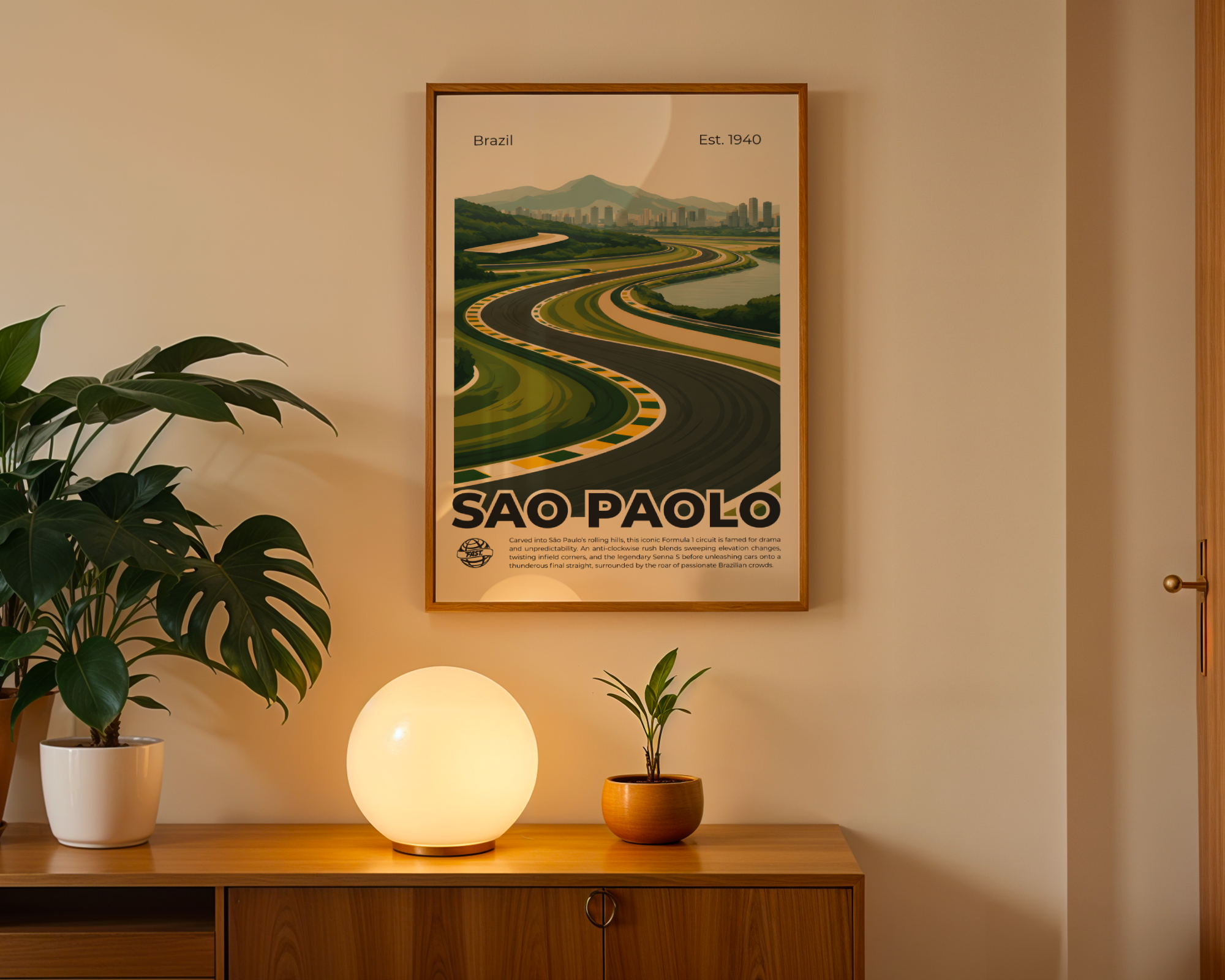 Brazil Circuit Poster