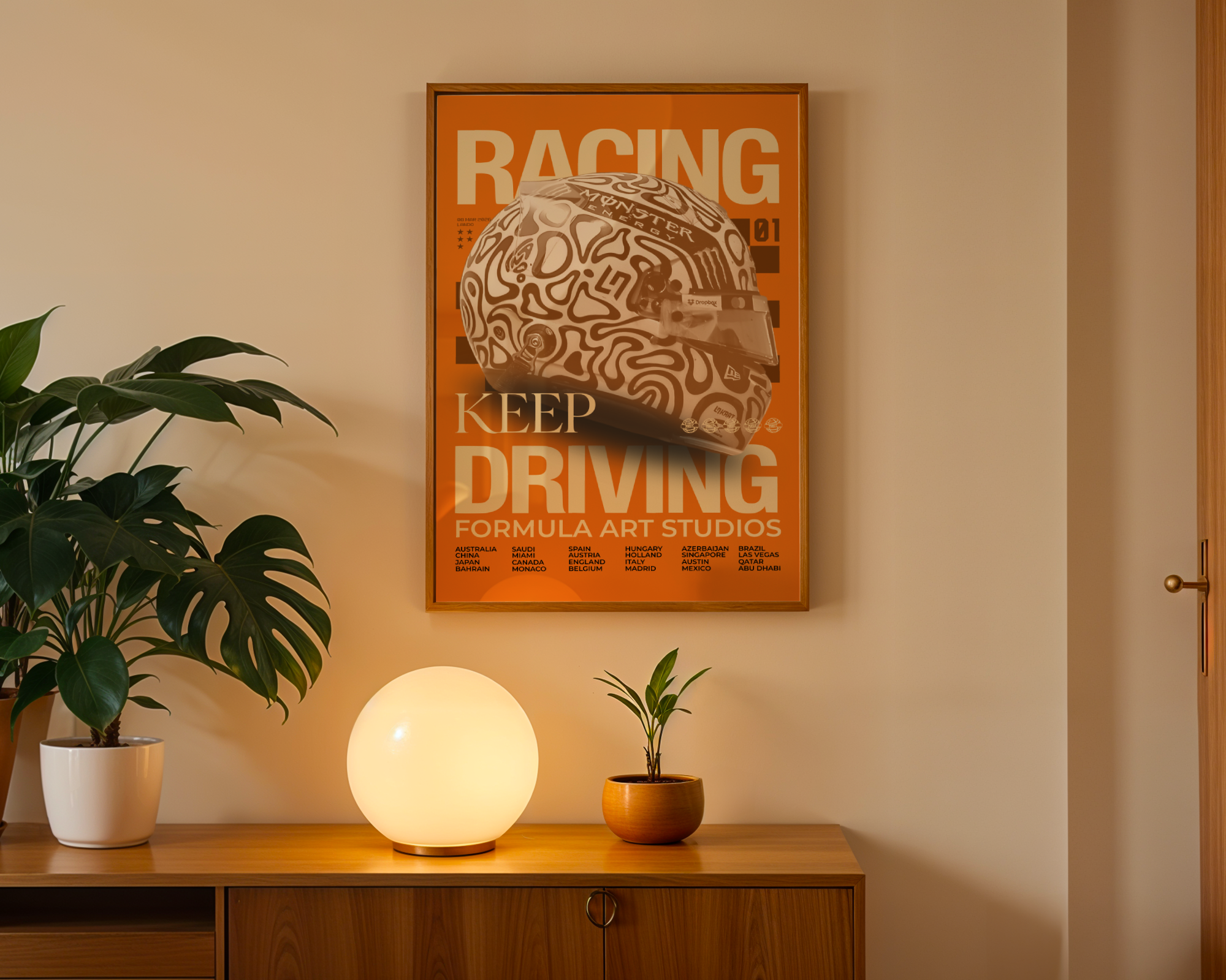 Norris Magazine Poster - Papaya