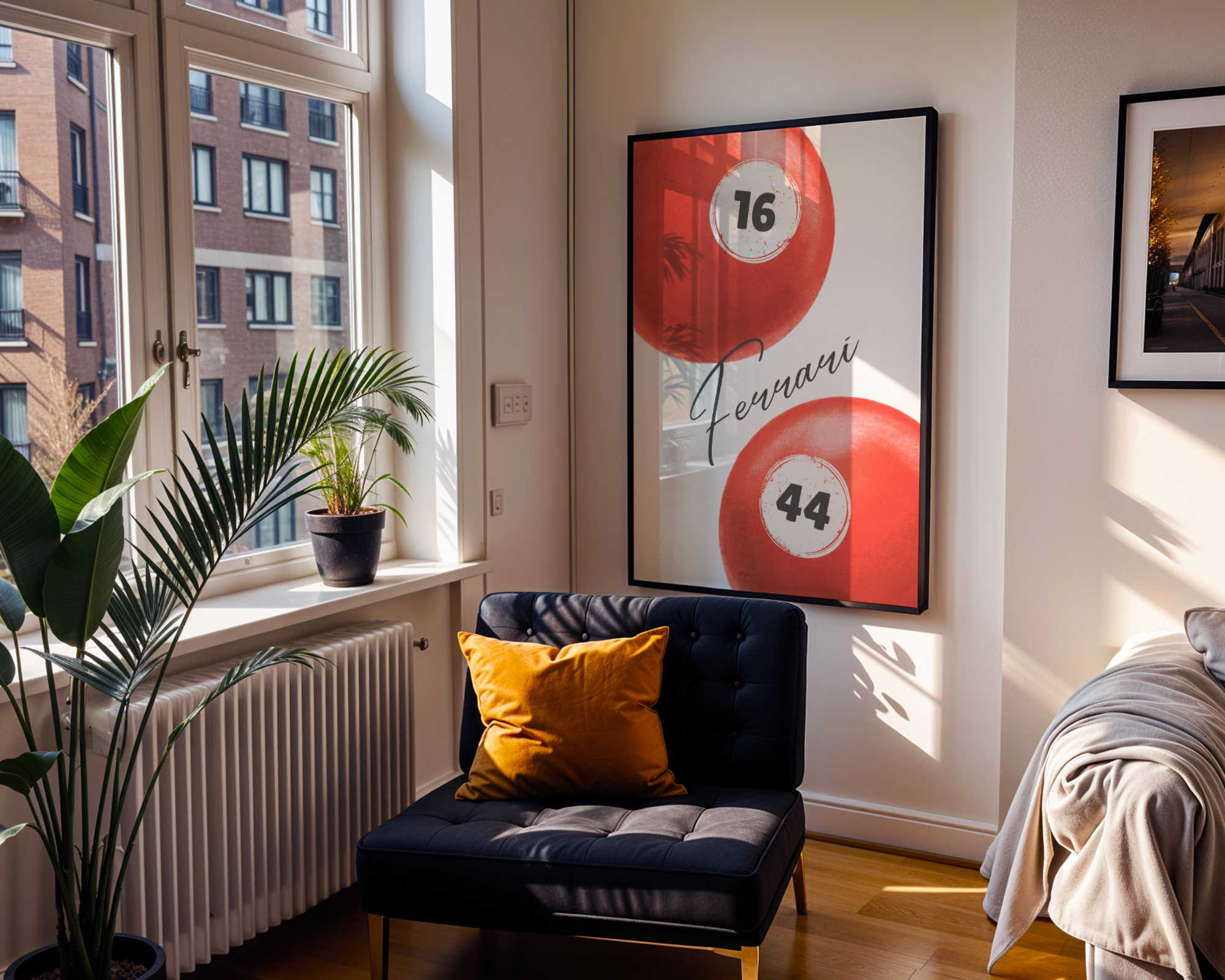 Ferrari 8-Ball Poster