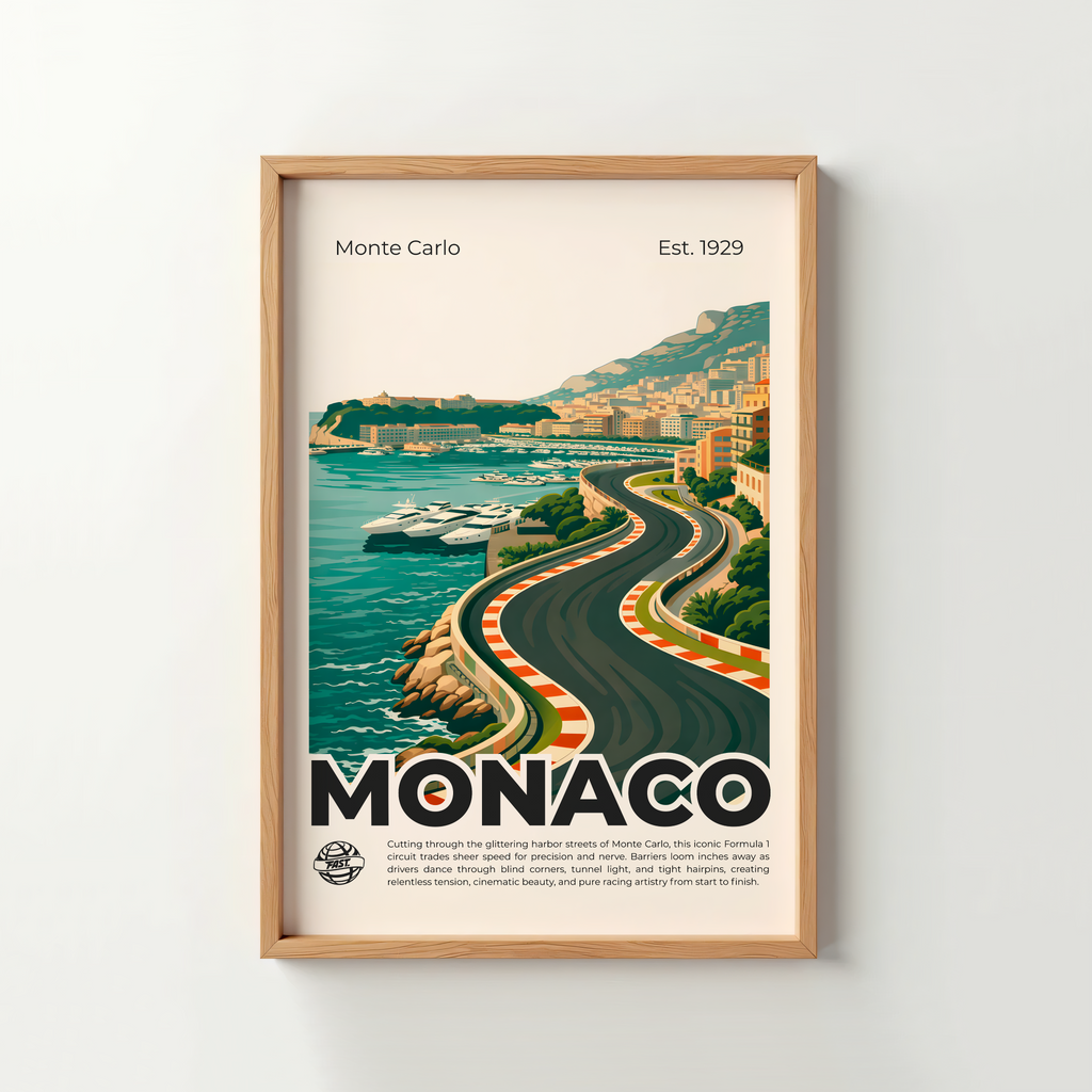 Monaco Circuit Poster