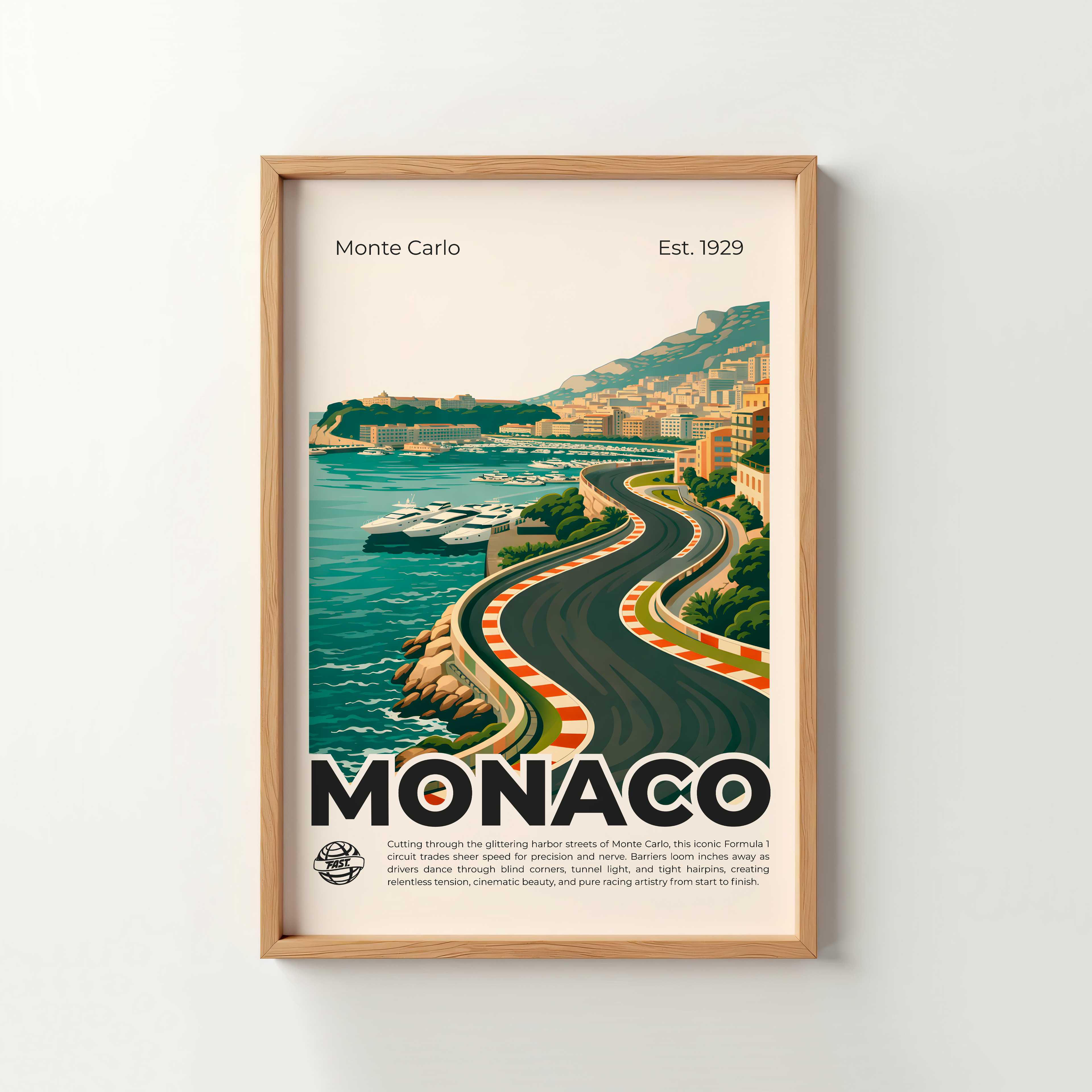 Monaco Circuit Poster