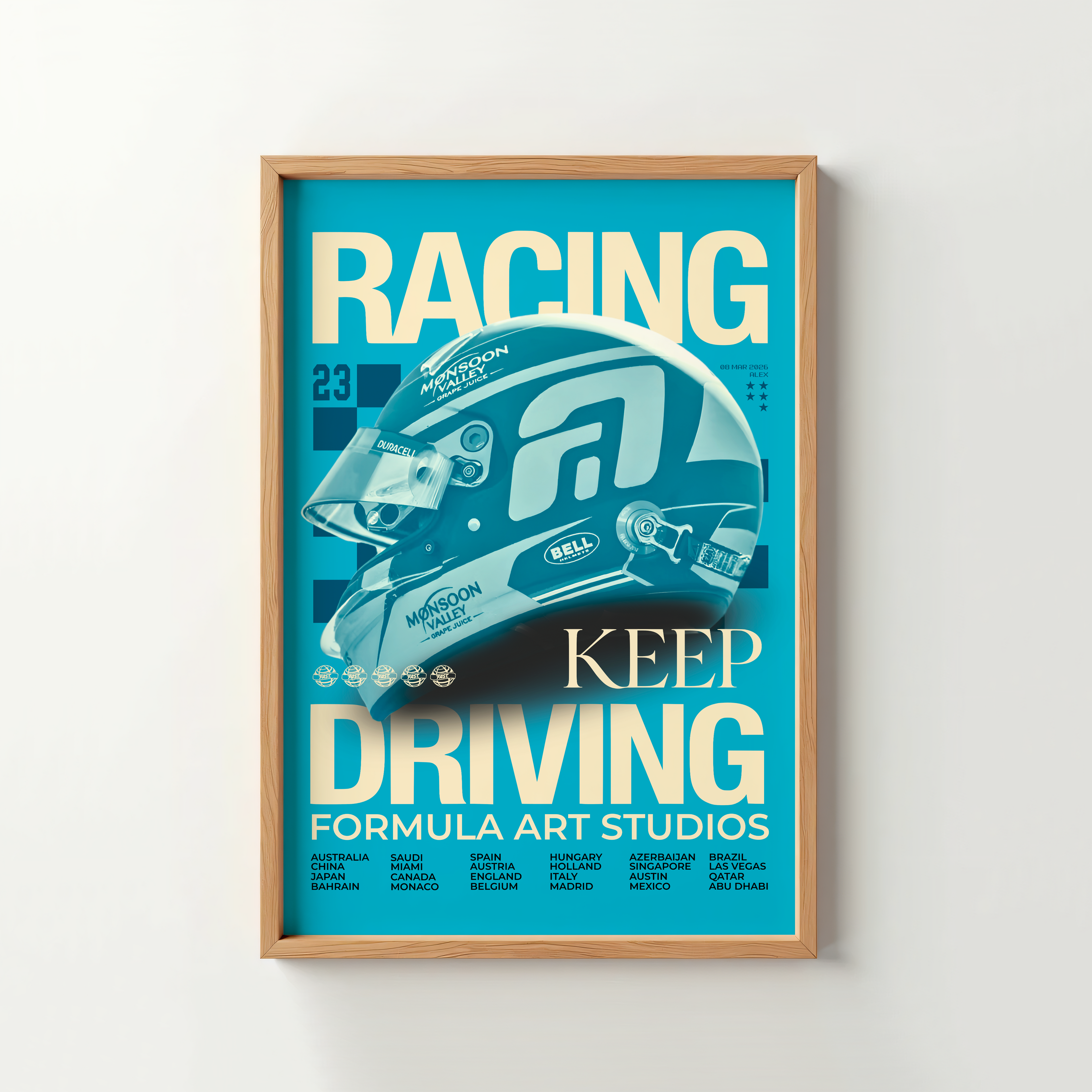 Albon Magazine Poster - Blue