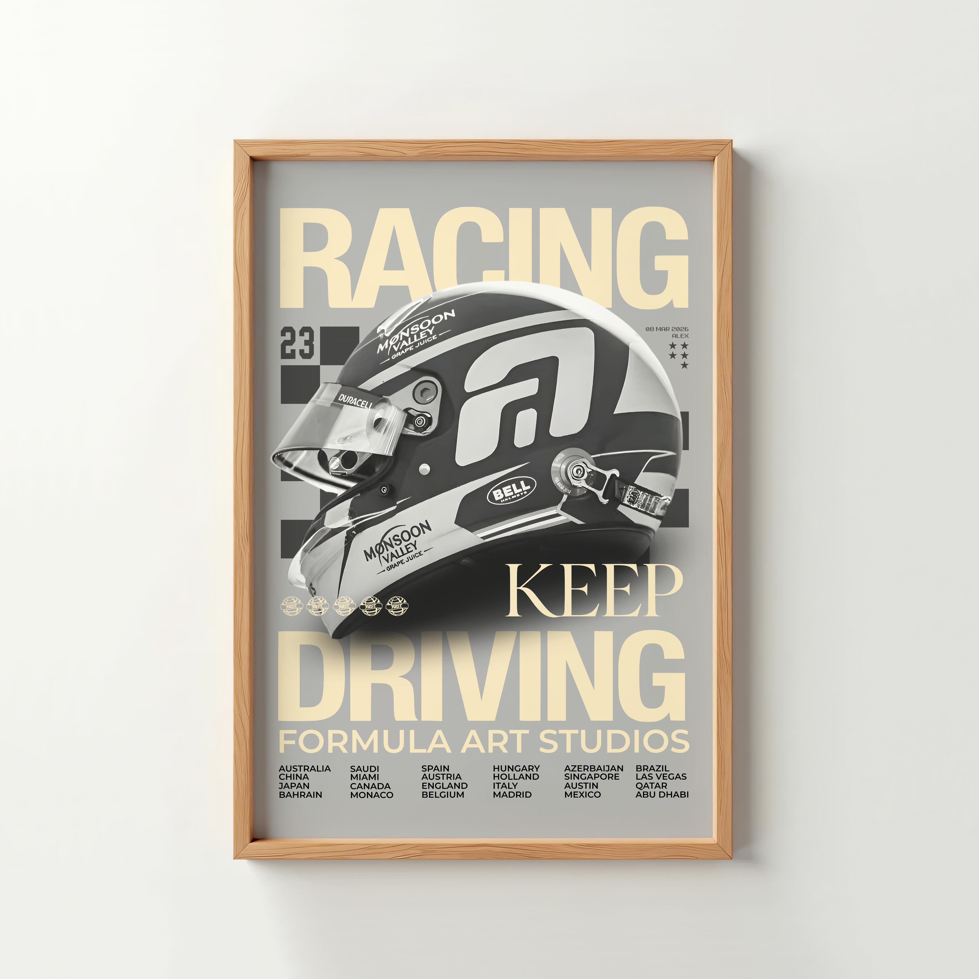 Albon Magazine Poster - Gray