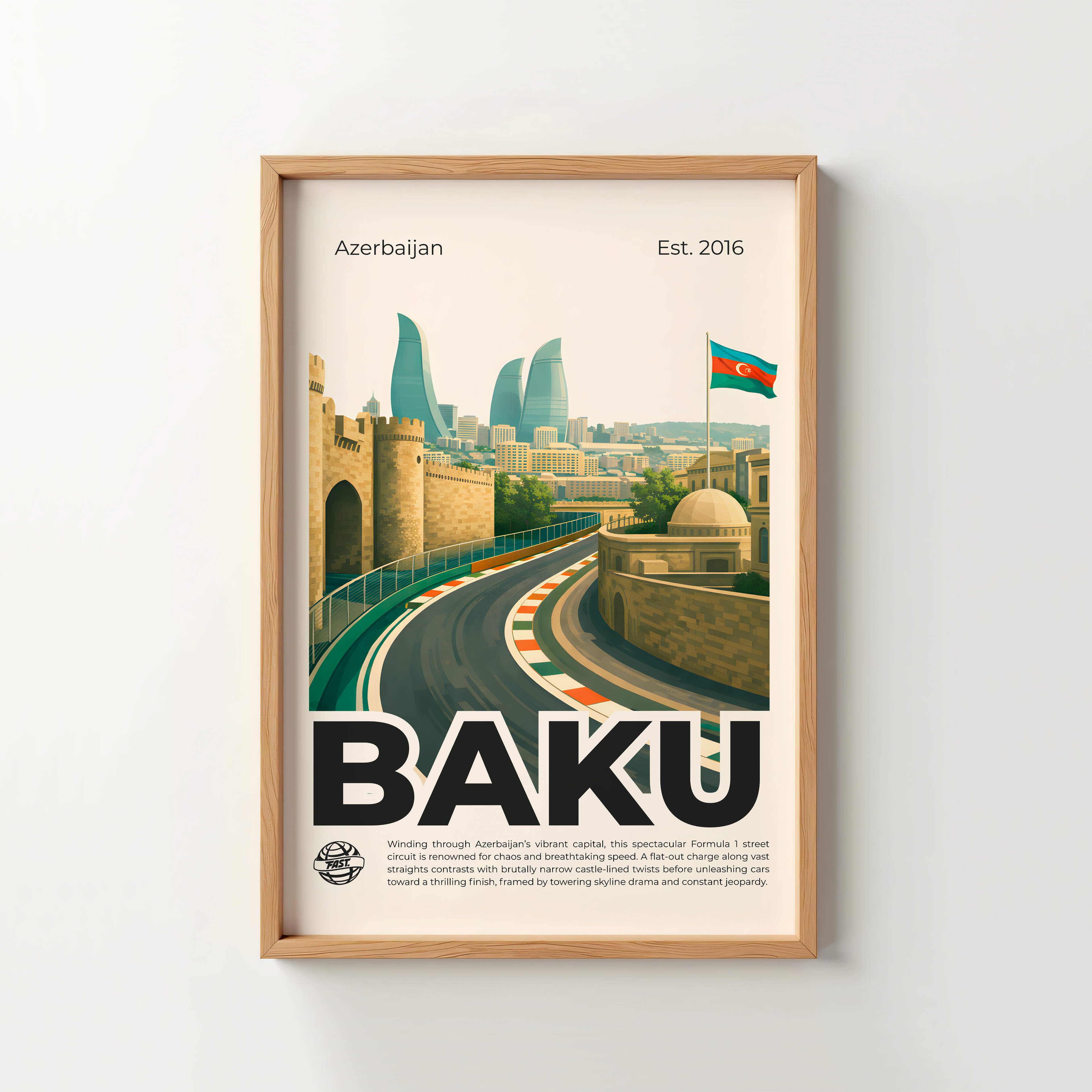 Baku Circuit Poster