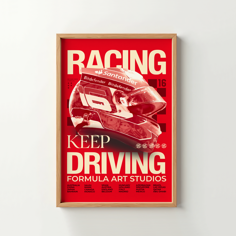 Leclerc Magazine Poster - Red