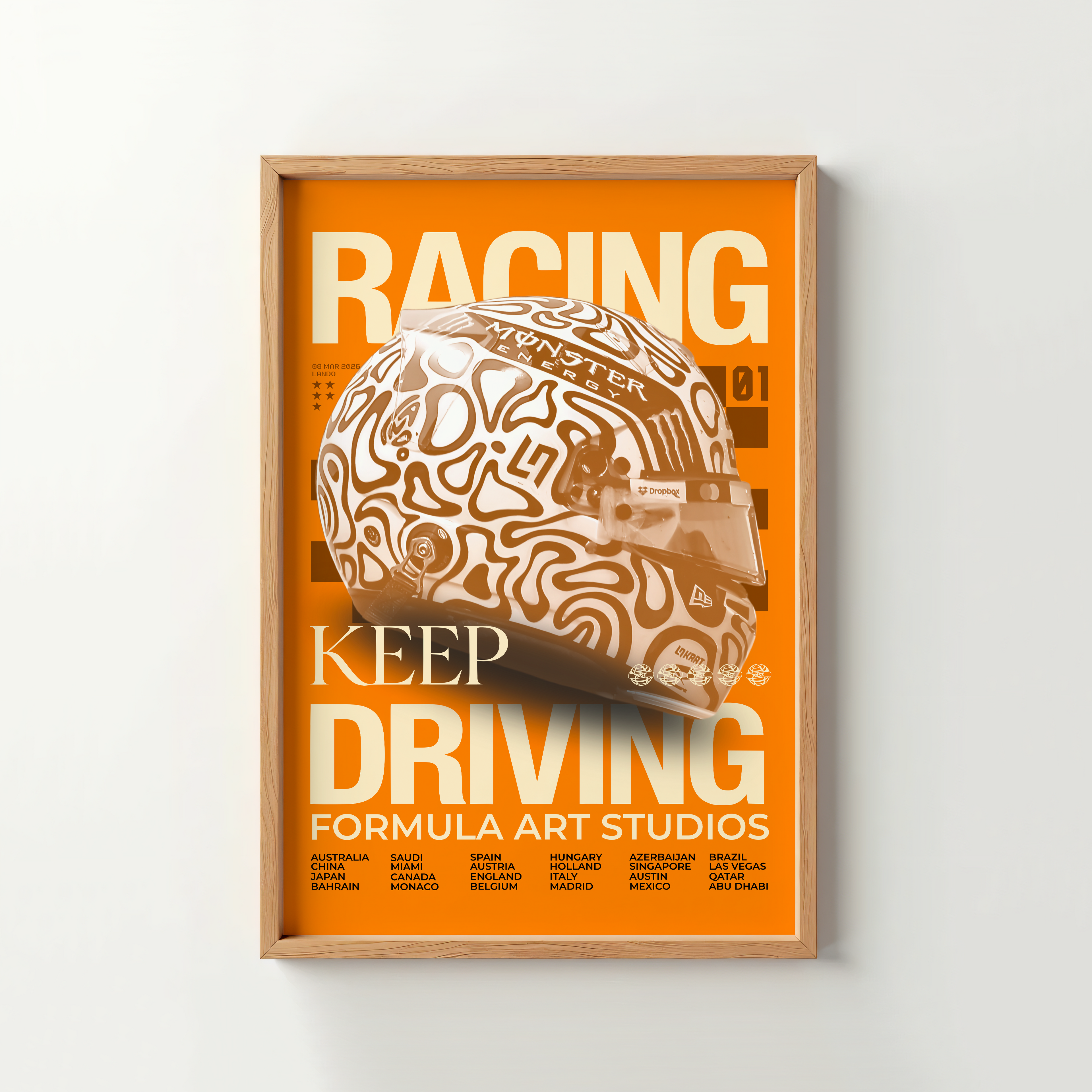 Norris Magazine Poster - Papaya