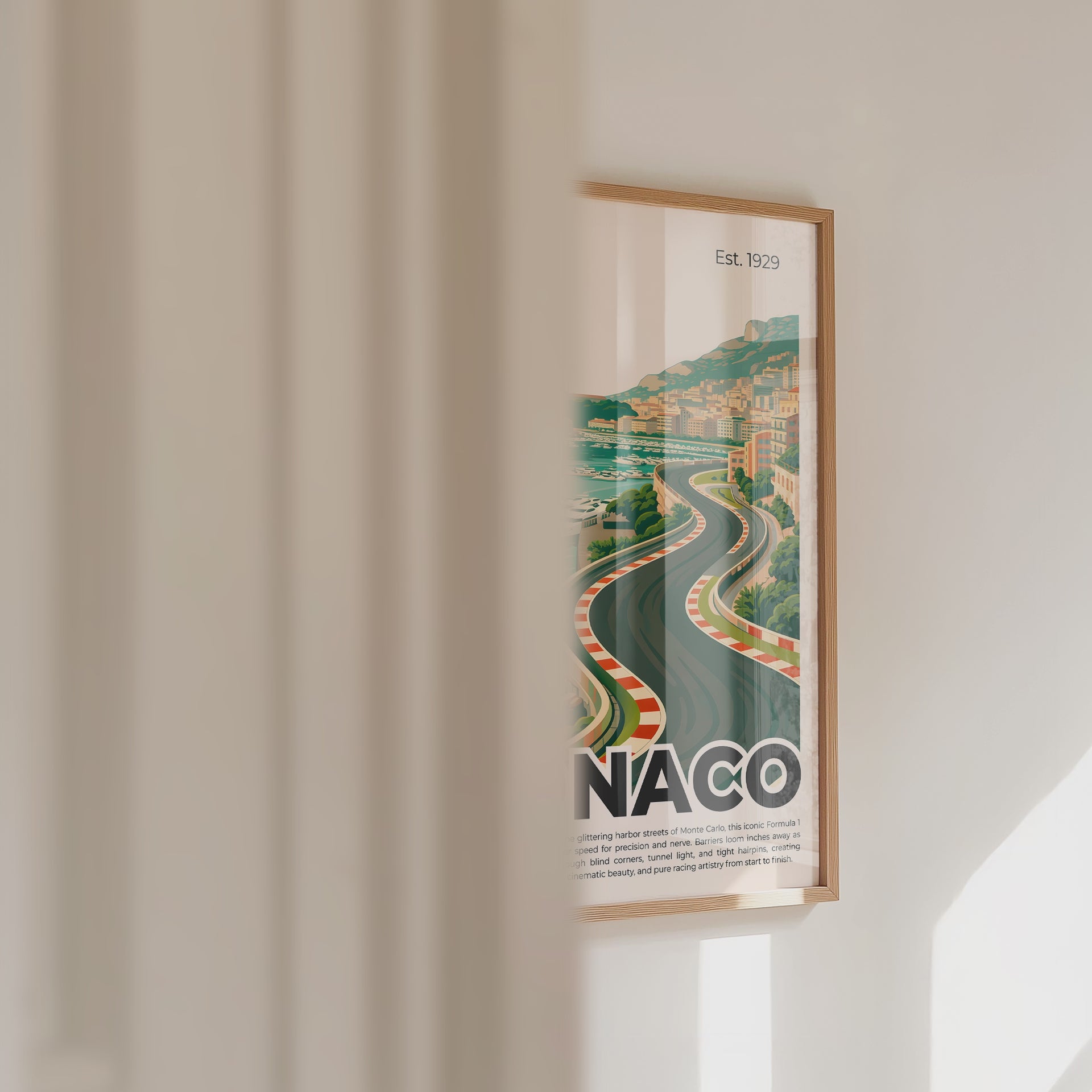 Monaco Circuit Poster