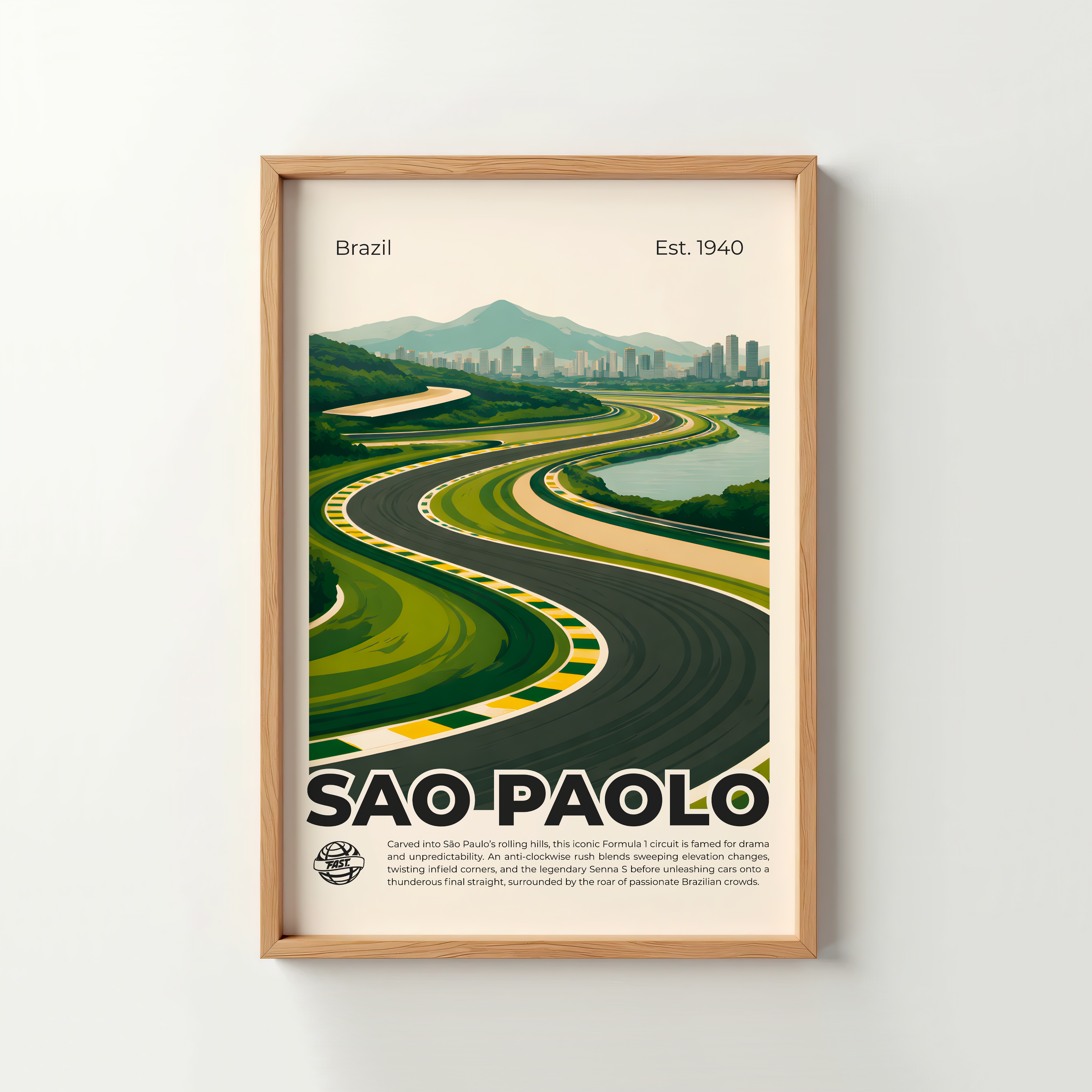 Brazil Circuit Poster