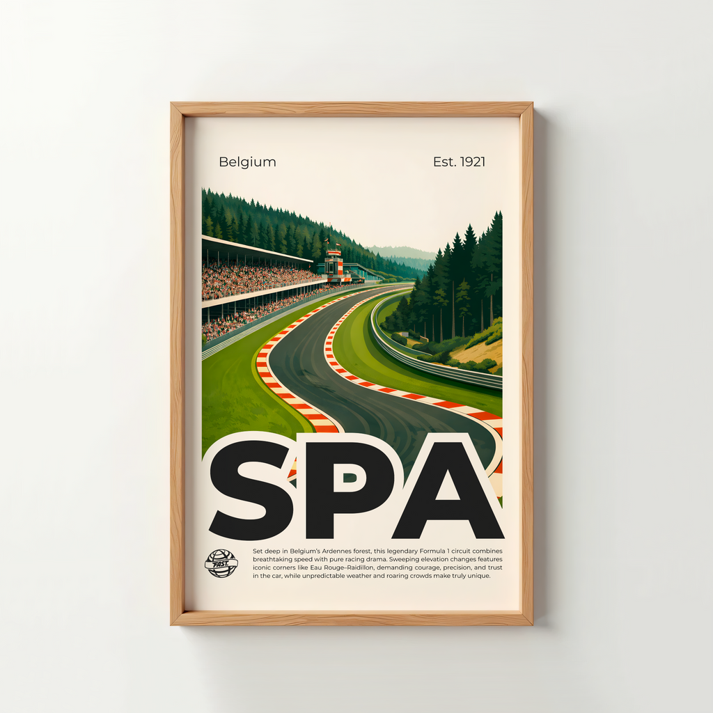 Spa Circuit Poster