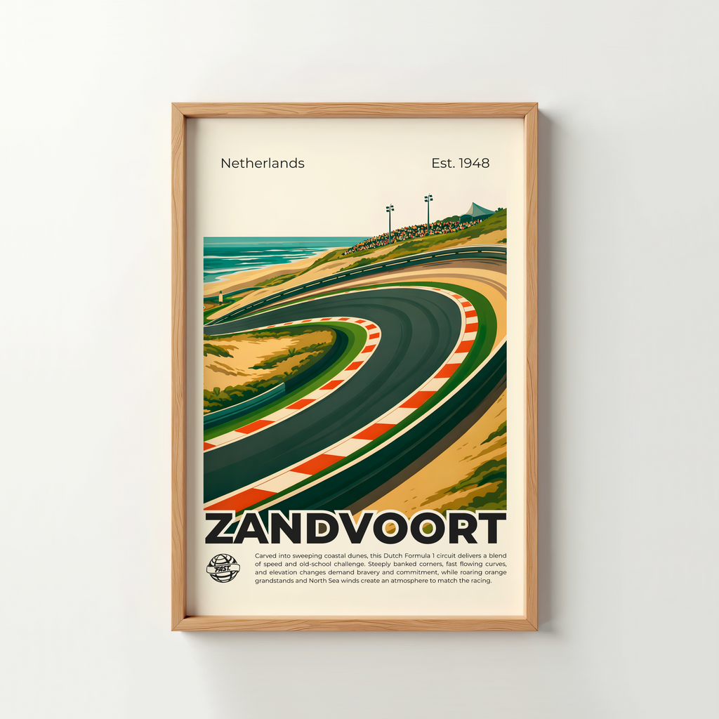 Zandvoort Circuit Poster